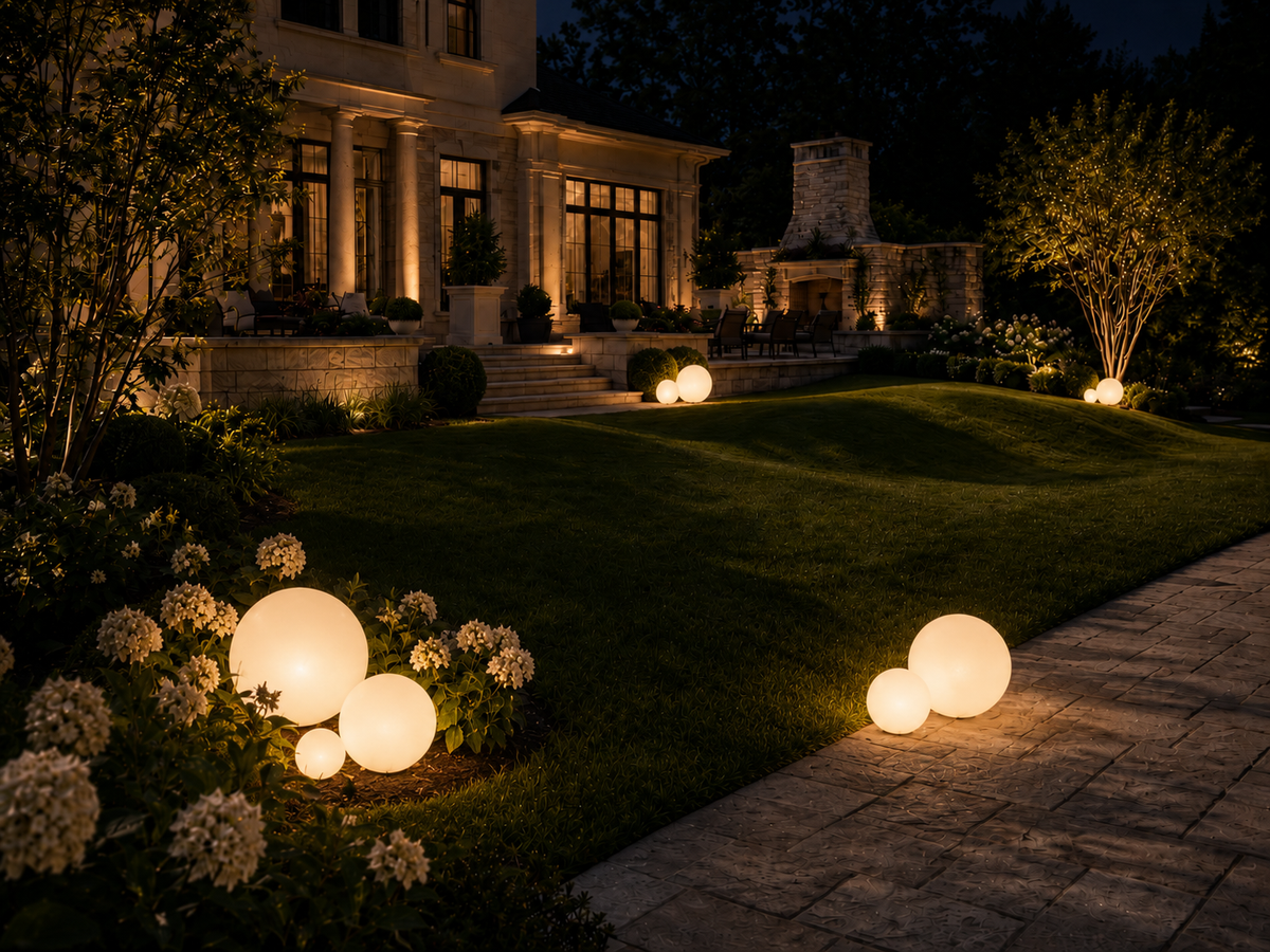 Outdoor Ball Light Rechargeable, Waterproof LED Sphere Garden Lamp for Patio and Poolside, 16 Colours with Remote, Cordless, Merazzia