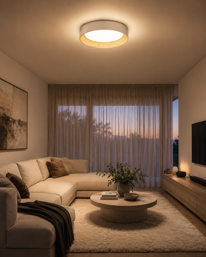 Merazzia Wooden Flush Mount