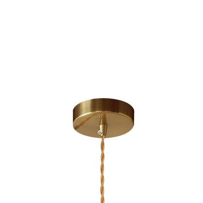 Glass Pendant Light Vintage, Hammered Water Glass Ceiling Pendant for Kitchen Island and Dining, Brass Dimmable E27 Fitting, Merazzia